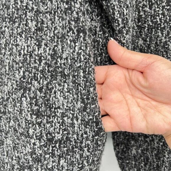 Everly Gray Marled Cross Front Button Closure Marled Coat Women's L - Picture 4 of 9